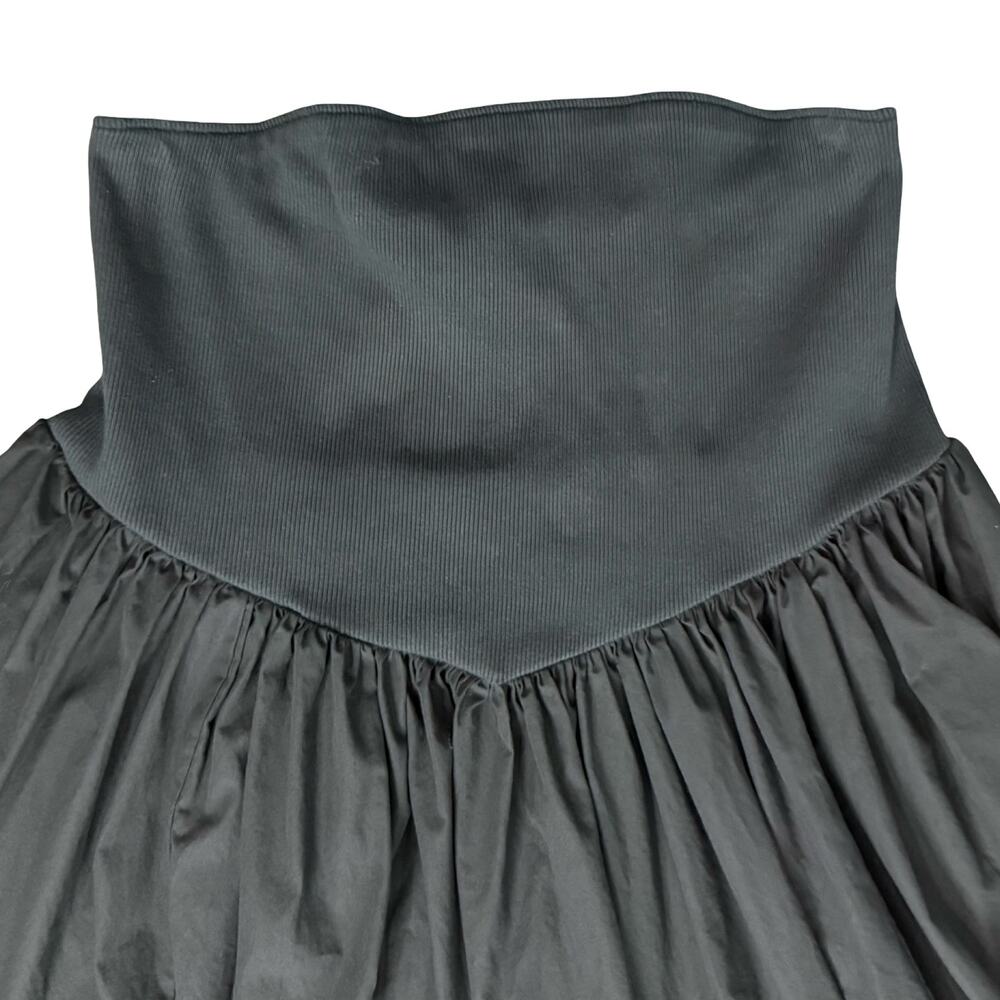 Anthropologie Black Strapless Basque Waist A-Line Midi Dress size 1X NEW Tags - Picture 12 of 12